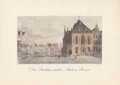 Das Rathaus und der Markt in Bremen